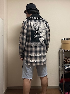 「Gramicci（グラミチ）のアイテム（帽子）」を使った、dateoさん（メンズ・174cm）の夏コーディネート
