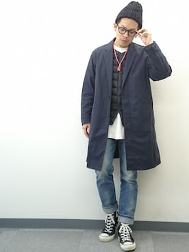 「アイテム（福袋/福箱、ブラック系）」を使った、YANCHAさん（メンズ・167cm）の冬コーディネート