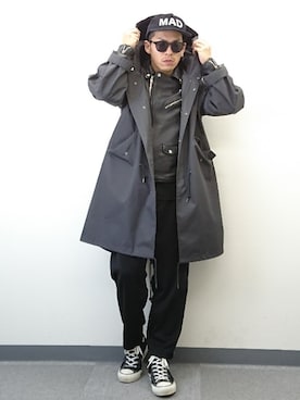 「ジャージ」｜「アイテム（福袋/福箱）」を使った、YANCHAさん（メンズ・167cm）の冬コーディネート