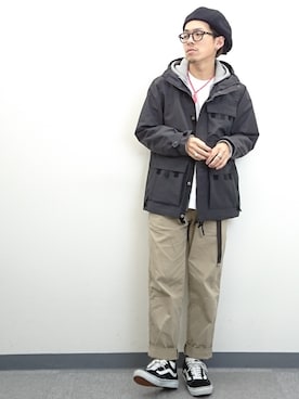 「Snow Peak（スノーピーク）のアイテム（その他アウター）」を使った、YANCHAさん（メンズ・167cm）の春コーディネート