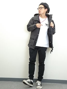 「Snow Peak（スノーピーク）のアイテム（その他アウター）」を使った、YANCHAさん（メンズ・167cm）の春コーディネート