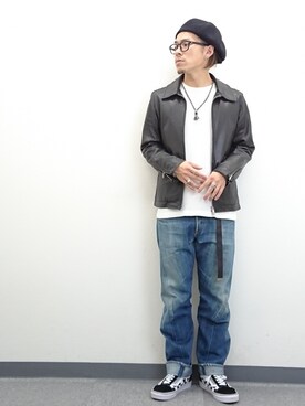 「IOSSELLIANI（イオッセリアーニ）のアイテム」を使った、YANCHAさん（メンズ・167cm）の春コーディネート