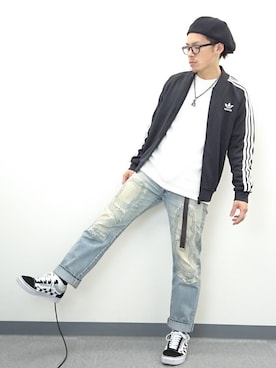 「IOSSELLIANI（イオッセリアーニ）のアイテム」を使った、YANCHAさん（メンズ・167cm）の春コーディネート