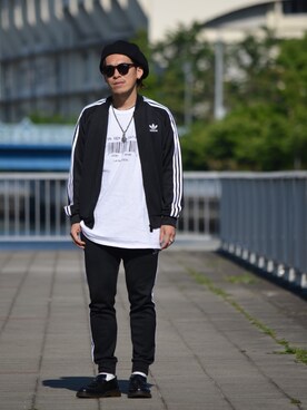 「soe（ソーイ）のアイテム（Tシャツ/カットソー）」を使った、YANCHAさん（メンズ・167cm）の春コーディネート