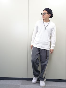 「IOSSELLIANI（イオッセリアーニ）のアイテム」を使った、YANCHAさん（メンズ・167cm）の夏コーディネート