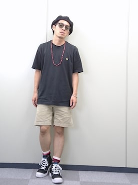 「グラミチ」｜「アイテム（雑貨/ホビー）」を使った、YANCHAさん（メンズ・167cm）の夏コーディネート