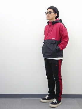 「DOUBTFUL AS DOUBLE(R)（ダウトフルアズダブル）のアイテム」を使った、YANCHAさん（メンズ・167cm）の秋コーディネート