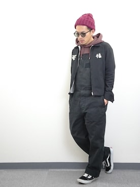「marka（マーカ）のアイテム（ブルゾン）」を使った、YANCHAさん（メンズ・167cm）の秋コーディネート
