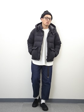 「2018マイベストコーデ」｜「アイテム（スリッポン）」を使った、YANCHAさん（メンズ・167cm）の冬コーディネート