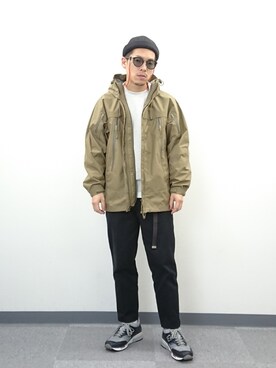 「アイテム（福袋/福箱、グリーン系）」を使った、YANCHAさん（メンズ・167cm）の春コーディネート