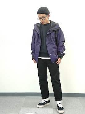 「SCYE BASICS（サイベーシックス）のアイテム（その他パンツ）」を使った、YANCHAさん（メンズ・167cm）の春コーディネート