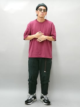 「IOSSELLIANI（イオッセリアーニ）のアイテム」を使った、YANCHAさん（メンズ・167cm）の夏コーディネート