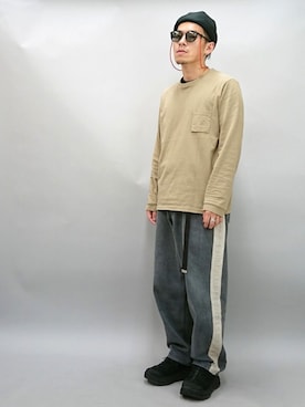 「IOSSELLIANI（イオッセリアーニ）のアイテム」を使った、YANCHAさん（メンズ・167cm）の秋コーディネート
