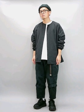 「IOSSELLIANI（イオッセリアーニ）のアイテム」を使った、YANCHAさん（メンズ・167cm）の秋コーディネート