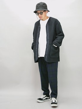 「やっぱりストリートが好き」｜「アイテム（その他アウター）」を使った、YANCHAさん（メンズ・167cm）の秋コーディネート