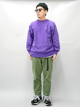 「FOH.（フォードット）のアイテム」を使った、YANCHAさん（メンズ・167cm）の春コーディネート