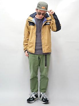 「FOH.（フォードット）のアイテム」を使った、YANCHAさん（メンズ・167cm）の春コーディネート