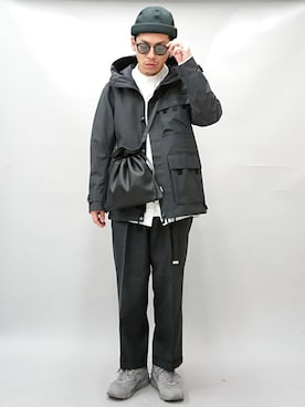 「Snow Peak（スノーピーク）のアイテム（その他アウター）」を使った、YANCHAさん（メンズ・167cm）の春コーディネート