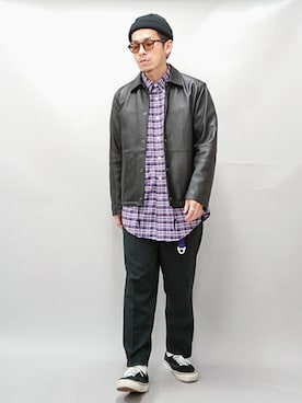 「ADAM ET ROPE'（アダムエロペ）のアイテム（その他アウター）」を使った、YANCHAさん（メンズ・167cm）の春コーディネート