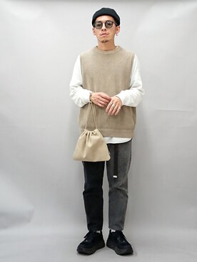 YANCHAさん（メンズ・167cm）の春コーディネート