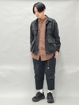 「WILD THINGS（ワイルドシングス）のアイテム（ブルゾン）」を使った、YANCHAさん（メンズ・167cm）の秋コーディネート