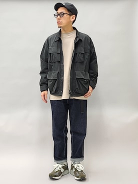 「WILD THINGS（ワイルドシングス）のアイテム（ブルゾン）」を使った、YANCHAさん（メンズ・167cm）の春コーディネート