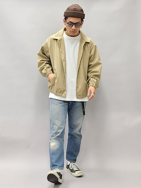 「ジャックパーセル」｜「アイテム（その他）」を使った、YANCHAさん（メンズ・167cm）の春コーディネート