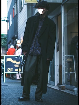 「スナップ」｜「アイテム（トレンチコート）」を使った、こーき。さん（メンズ・178cm）の春コーディネート