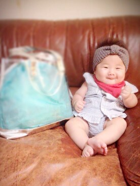 「SUCRE（シュクル）のアイテム」を使った、anon31さん（キッズ・70cm）の秋コーディネート