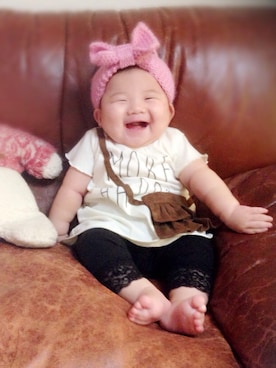 「SUCRE（シュクル）のアイテム」を使った、anon31さん（キッズ・70cm）の秋コーディネート