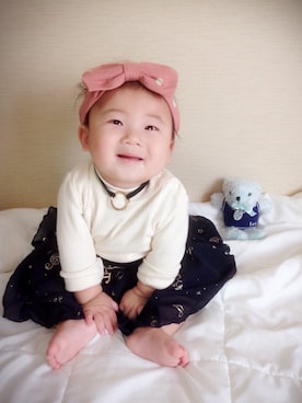 「SUCRE（シュクル）のアイテム」を使った、anon31さん（キッズ・70cm）の秋コーディネート