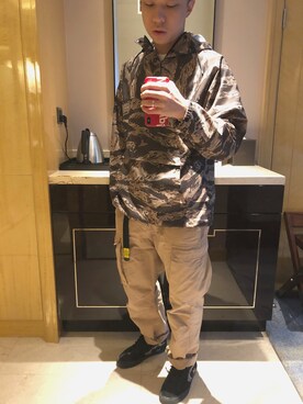 「MADNESSのアイテム（ジャケット/アウター）」を使った、deeさん（メンズ・175cm）の冬コーディネート