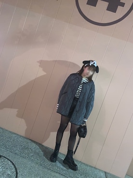 「USJ」｜「アイテム（ノーカラージャケット）」を使った、kanae19980611さん（レディース・164cm）の秋コーディネート