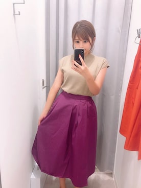 「アイテム（スカート）」を使った、あいさん（キッズ・74cm）の夏コーディネート