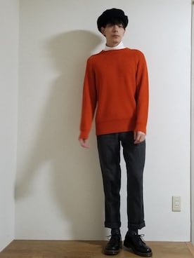 「ベレー帽男子」｜りょうたさん（メンズ・175cm）の秋コーディネート