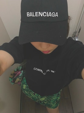 「COMME CA DU MODE（コムサデモード）のアイテム（Tシャツ/カットソー）」を使った、ウユさん（レディース・157cm）の夏コーディネート