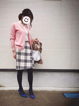 「リバーシブル」｜「アイテム（その他トップス）」を使った、mamarenon♡さん（レディース・158cm）の春コーディネート