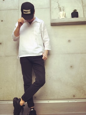 「ハラチ」｜「アイテム（帽子）」を使った、Ryo♪さん（メンズ・172cm）の夏コーディネート