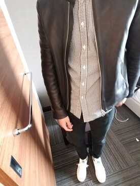 「HARE（ハレ）のアイテム（その他アウター）」を使った、みつさん（メンズ・173cm）の春コーディネート