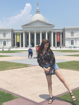 「BKK ORIGINALのアイテム」を使った、Irene💗さん（レディース・163cm）の夏コーディネート