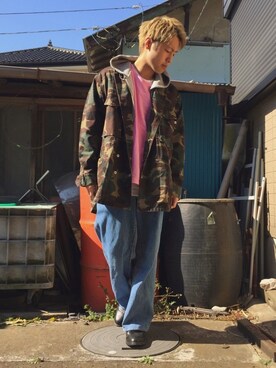 「FACETASM（ファセッタズム）のアイテム（テーラードジャケット）」を使った、RYOTAさん（メンズ・168cm）の冬コーディネート