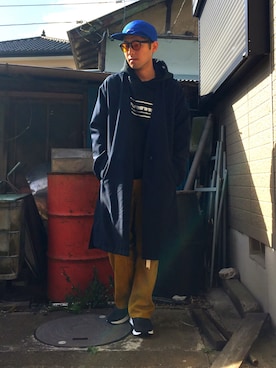 「SASQUATCHfabrix.（サスクワァッチファブリックス）のアイテム」を使った、RYOTAさん（メンズ・168cm・20代）の冬コーディネート