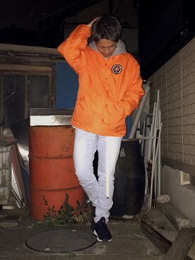 「SASQUATCHfabrix.（サスクワァッチファブリックス）のアイテム」を使った、RYOTAさん（メンズ・168cm・20代）の冬コーディネート