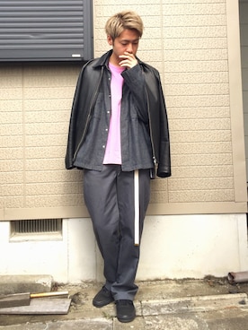 「SASQUATCHfabrix.（サスクワァッチファブリックス）のアイテム」を使った、RYOTAさん（メンズ・168cm・20代）の春コーディネート
