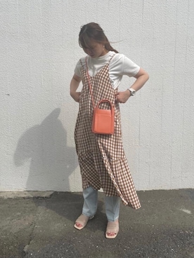 福田彩乃さん（レディース・162cm）の春コーディネート