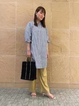 福田彩乃さん（レディース・162cm）の春コーディネート