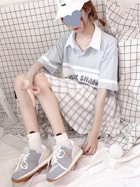 「blue」｜「アイテム（その他）」を使った、Blushamさん（レディース・168cm）の夏コーディネート
