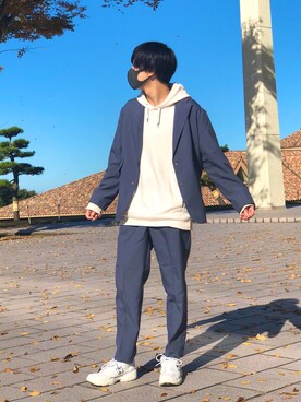 「ASTRONOMY（アストロノミー）のアイテム（テーラードジャケット）」を使った、ぴーすさん（メンズ・180cm）の秋コーディネート
