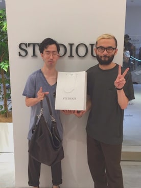 「アイテム（バッグ）」を使った、かじやんさん（メンズ・155cm）の冬コーディネート