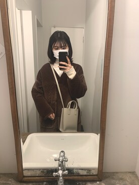 「JEANASIS（ジーナシス）のアイテム（その他トップス）」を使った、イとウ👶🏼さん（レディース・162cm）の冬コーディネート